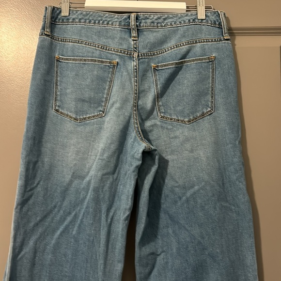 Universal Thread wide leg jeans with bottom slits - Picture 3 of 4
